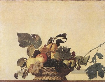 Fruchtkorb Caravaggio Stillleben Ölgemälde